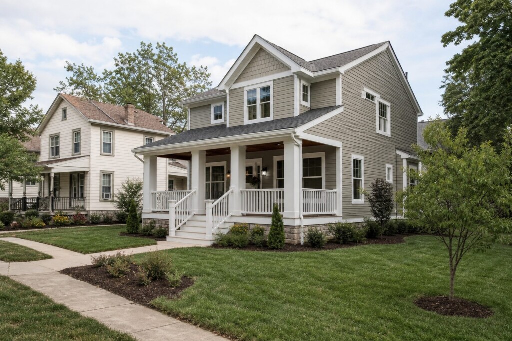 Washington D.C. neighborhood with well-kept homes and quiet residential streets